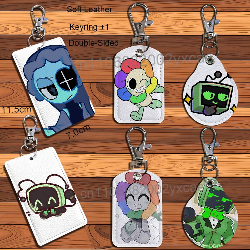 Lanyard Badge Holder - พวงกุญแจหนังน่ารักลาย Astro World ของ Vee Dandy