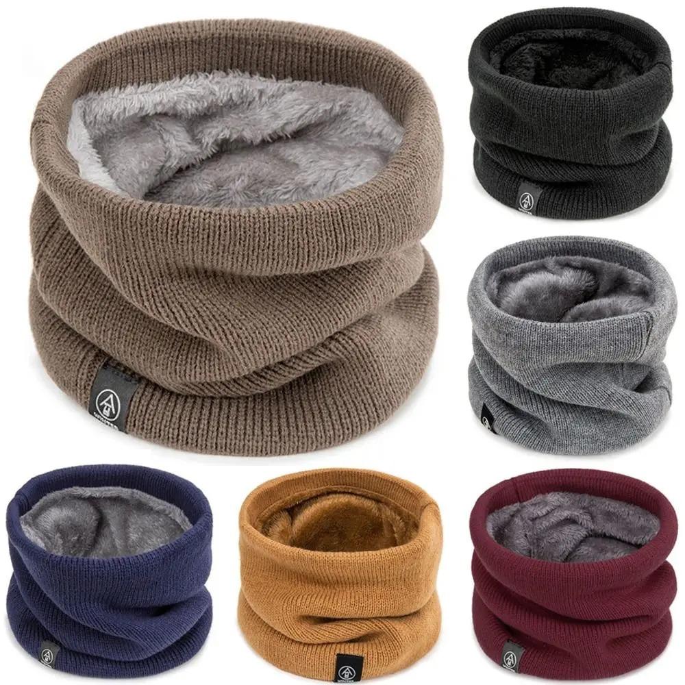 Muffler Men Wool - ผ้าพันคอไหมพรมแฟชั่นสำหรับผู้หญิง ผ้าคลุมศีรษะแบบหนา คล้ายผ้าแคชเมียร์ สำหรับฤดูหนาว ผ้าพันคอขนสัตว์อุ่นๆ สำหรับผู้หญิงและผู้ชาย