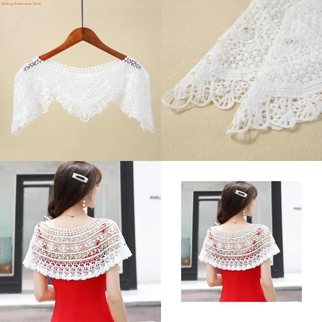 Stole Wedding Shawl - F92D ผู้หญิงเย็บปักถักร้อยดอกไม้ลูกไม้ Shawl Wrap Shrug Sheer