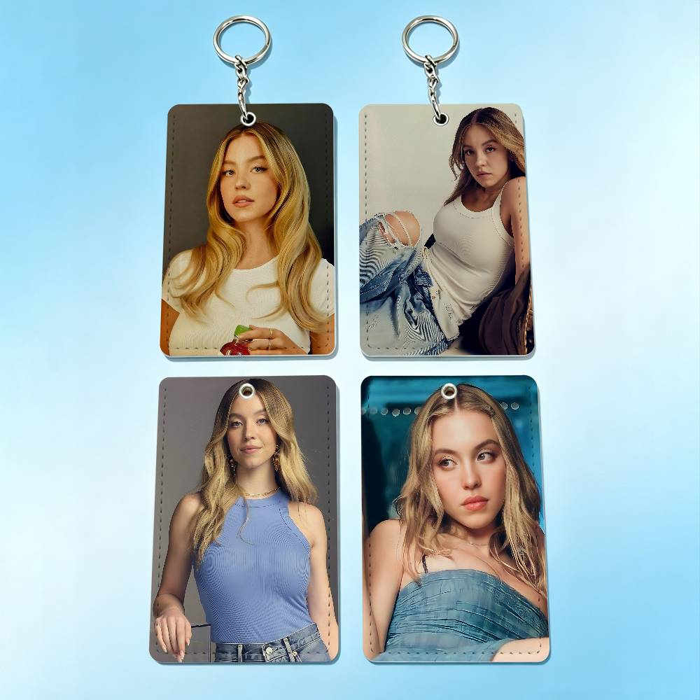 Lanyard Badge Holder - ที่ใส่บัตร Sobeautiful S-Sydney Sweeney พร้อมพวงกุญแจ สายคล้องบัตร