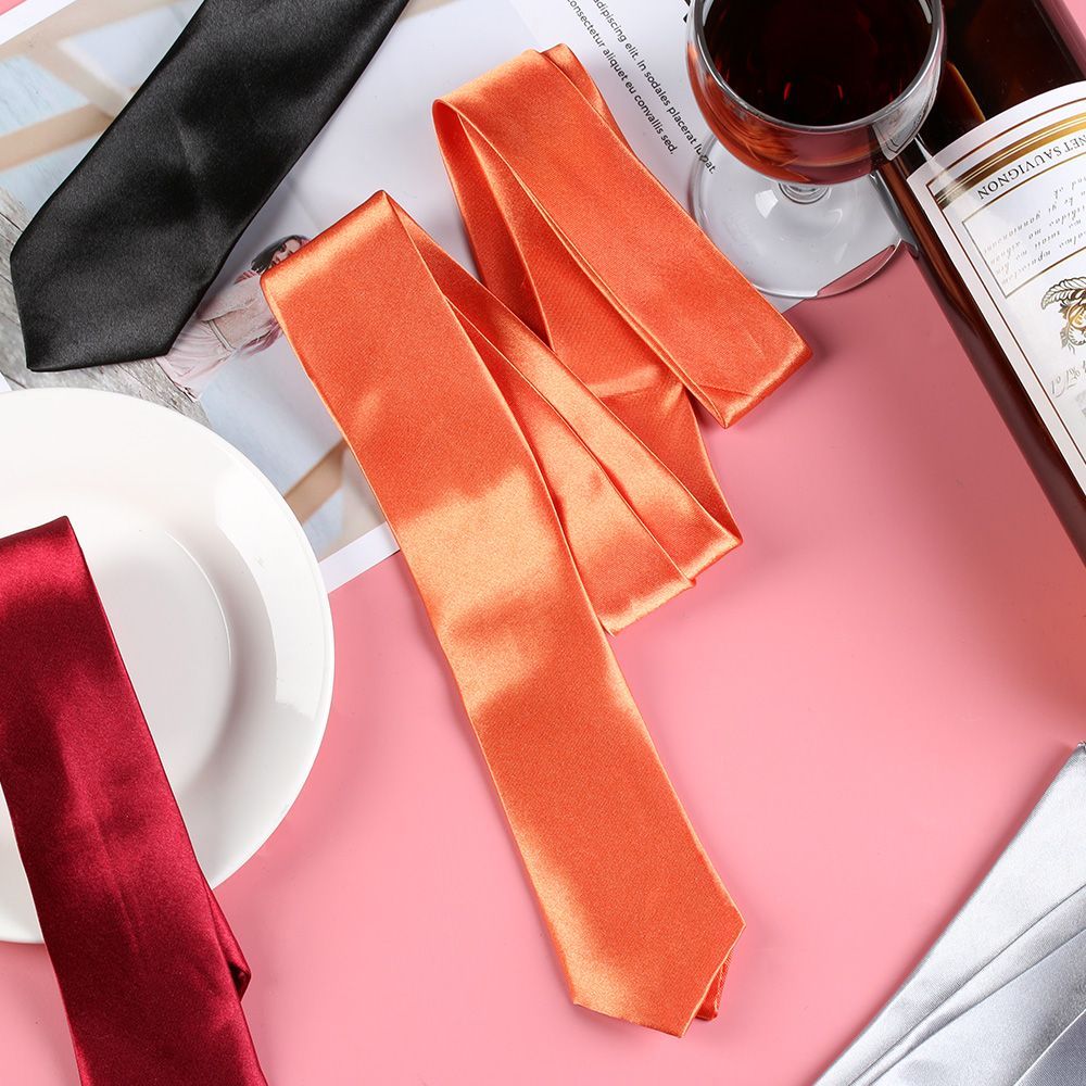 แฟชั่น Casual Slim Plain Mens  - Skinny Tie Men บทวิจารณ์และราคา
