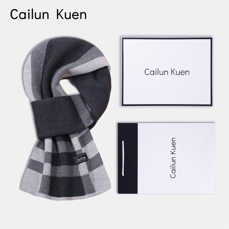 ผ้าพันคอไหมพรมผสมขนสัตว์อเนกปร - Muffler Men Wool บทวิจารณ์และราคา