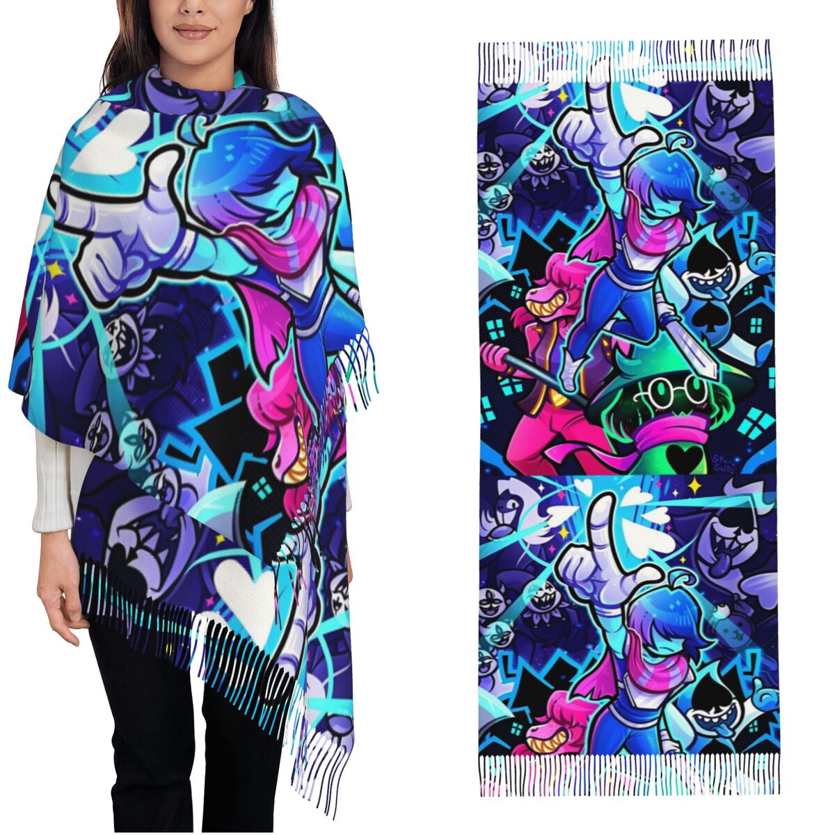 ผ้าคลุมไหล่เดลตารูนส์ ผ้าพันคอ - Pashmina Wrap Large บทวิจารณ์และราคา