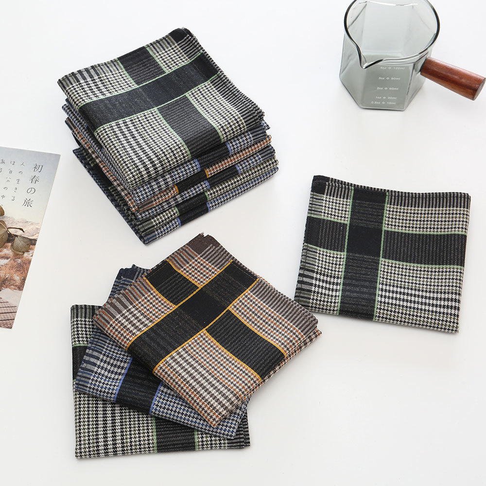 ผ้าเช็ดหน้าผู้ชายผ้าฝ้ายแท้ 3/ - Handkerchief Cotton Men บทวิจารณ์และราคา