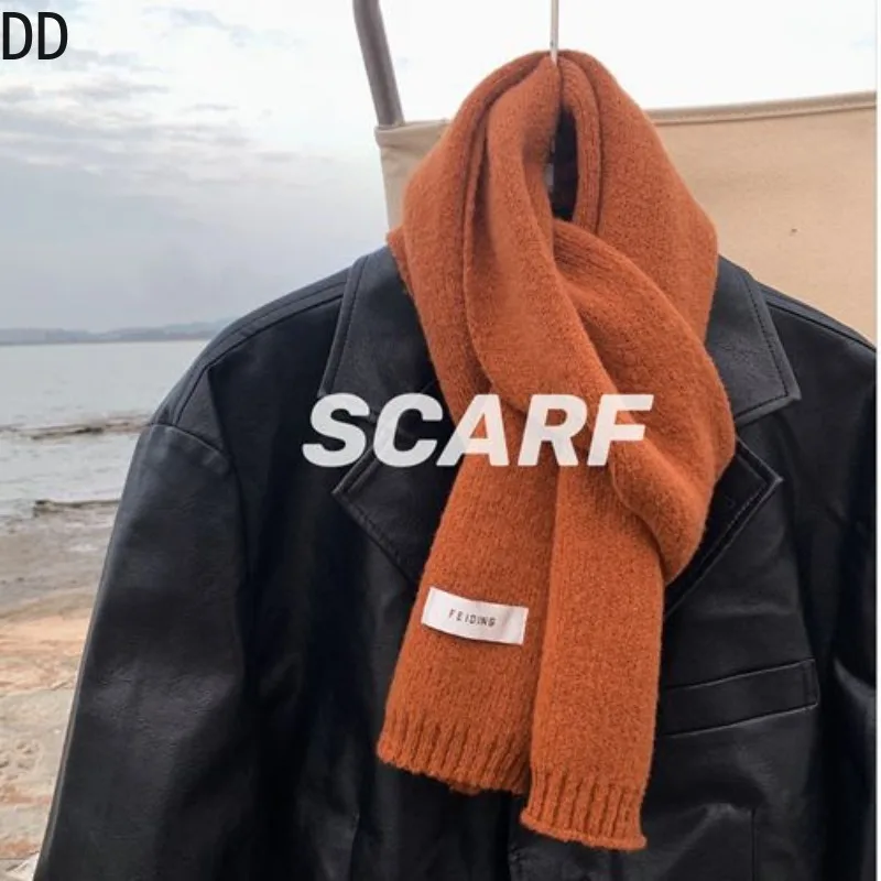 Simple Chic นุ่มผ้าพันคอฤดูใบไ - Muffler Men Wool บทวิจารณ์และราคา