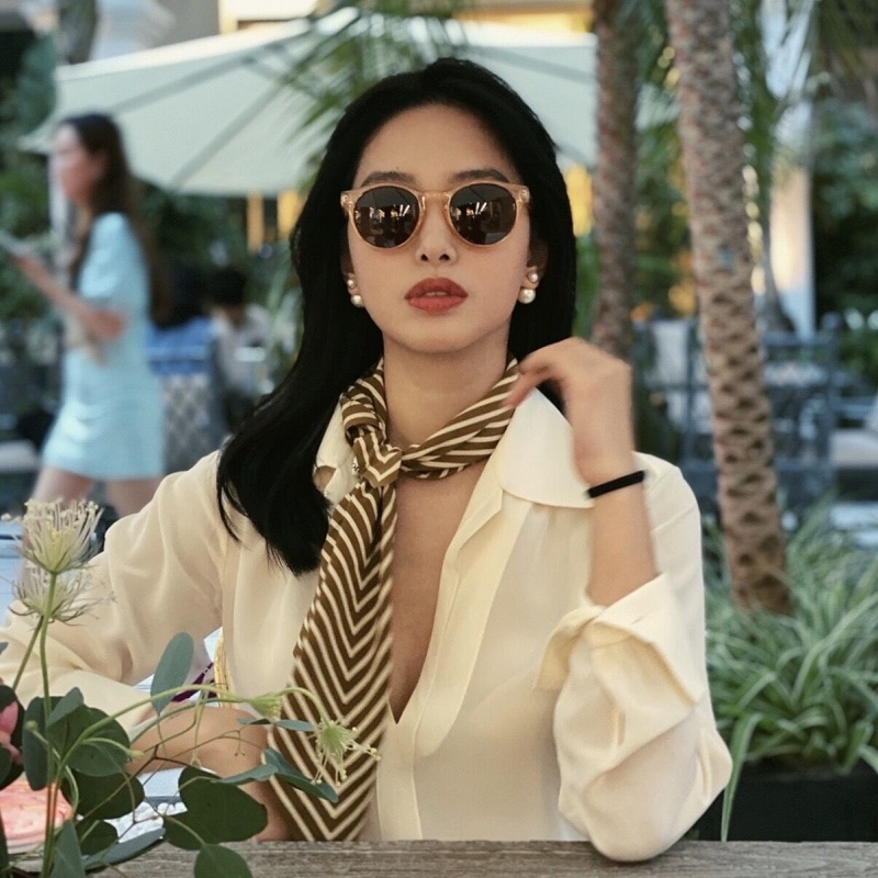 ผ้าพันคอผ้าไหมคลุมหัวพิมพ์ลาย1 - Silk Tie Striped บทวิจารณ์และราคา
