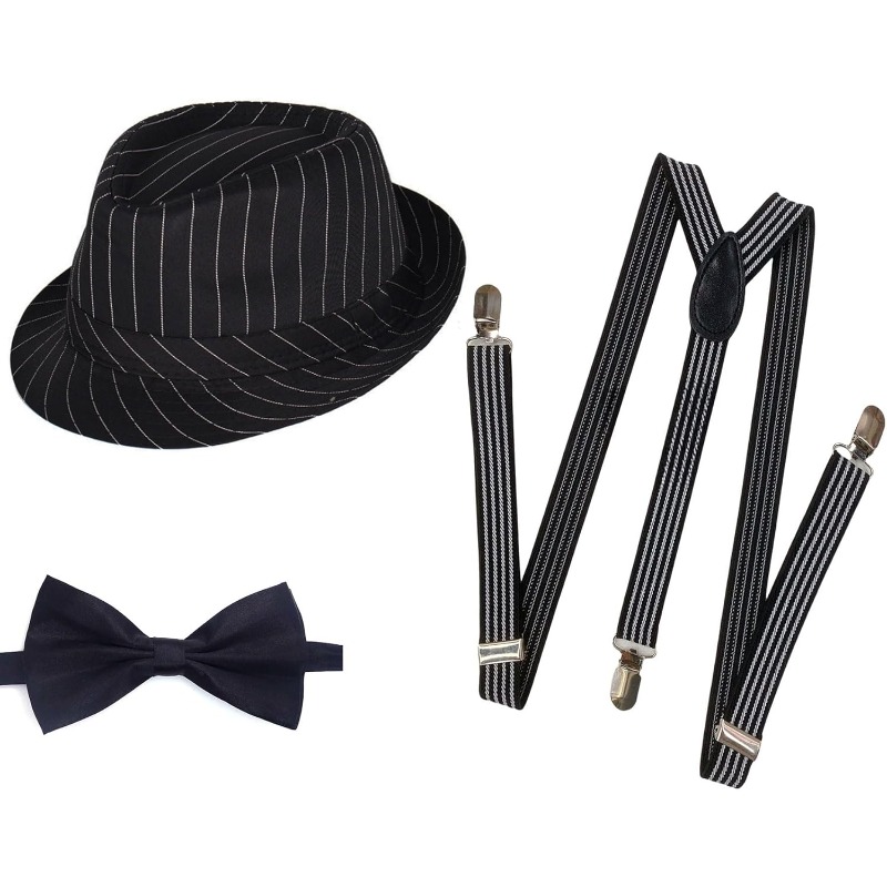 ชุดคอสตูมผู้ชายยุค 1920 หมวกเฟ - Bow Tie Pre Tied บทวิจารณ์และราคา