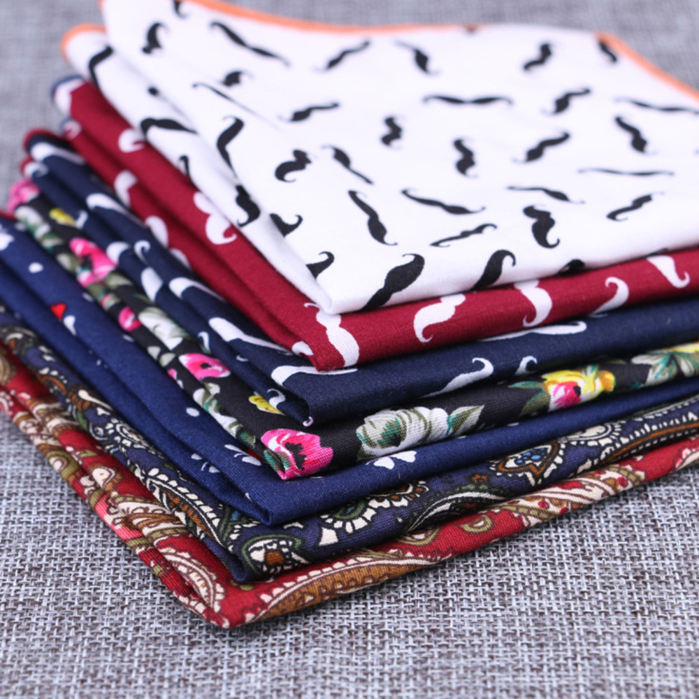 แฟชั่น Cotton Pocket Square Be - Handkerchief Cotton Men บทวิจารณ์และราคา