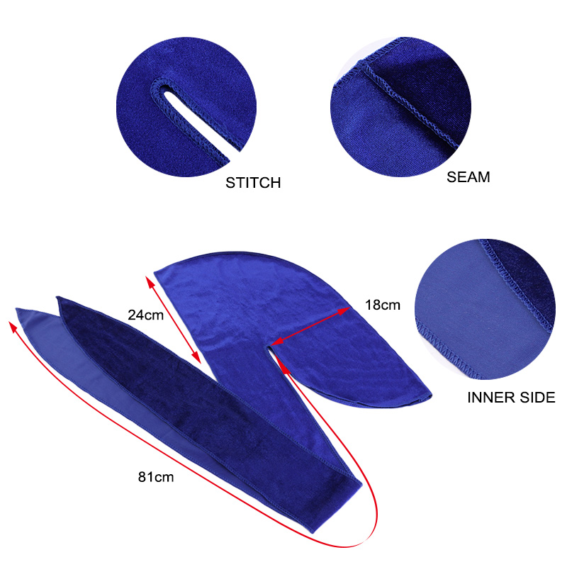 Unisex ผู้ชายผู้หญิงกำมะหยี่ D - Bandana Doo Rag บทวิจารณ์และราคา