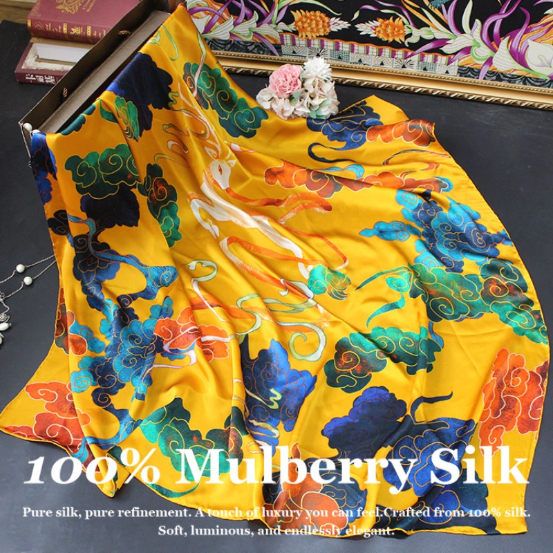 ผ้าคลุมไหล่ไหมแท้หรูหราใหม่ ขน - Pashmina Wrap Large บทวิจารณ์และราคา