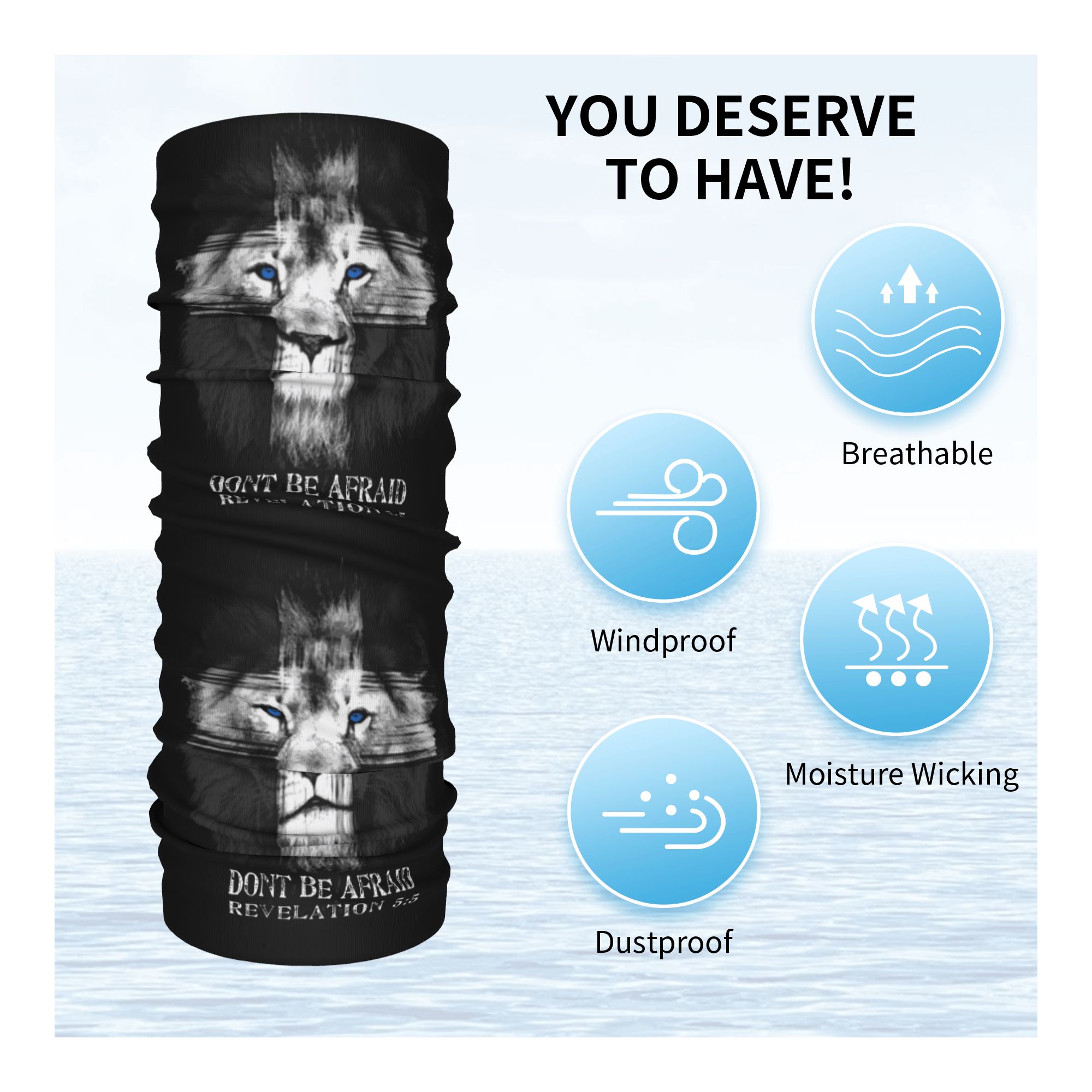 ผ้าพันคอแบบหลอดลายสิงโตแห่งยูด - Neck Warmer Tube บทวิจารณ์และราคา