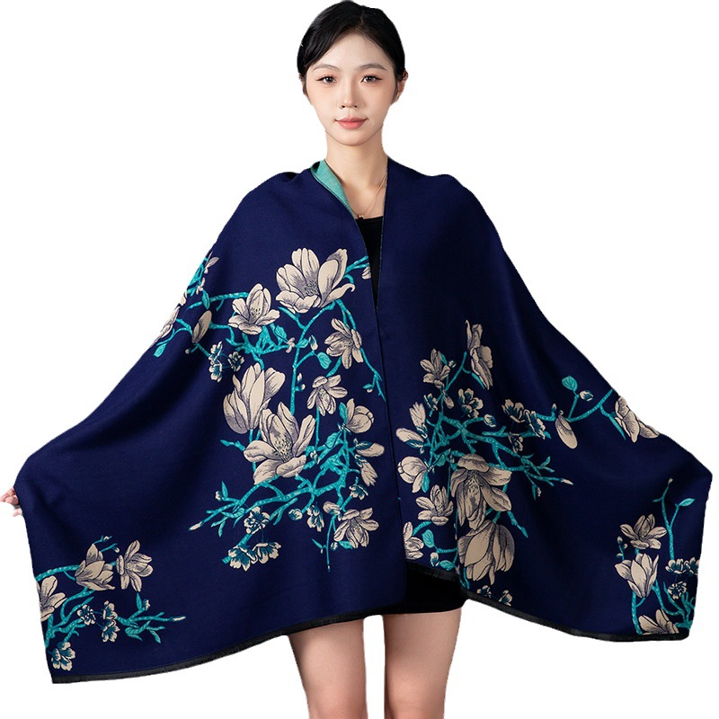 ผู้หญิงฤดูหนาวผ้าคลุมไหล่ผ้าพั - Woven Scarf Blanket บทวิจารณ์และราคา