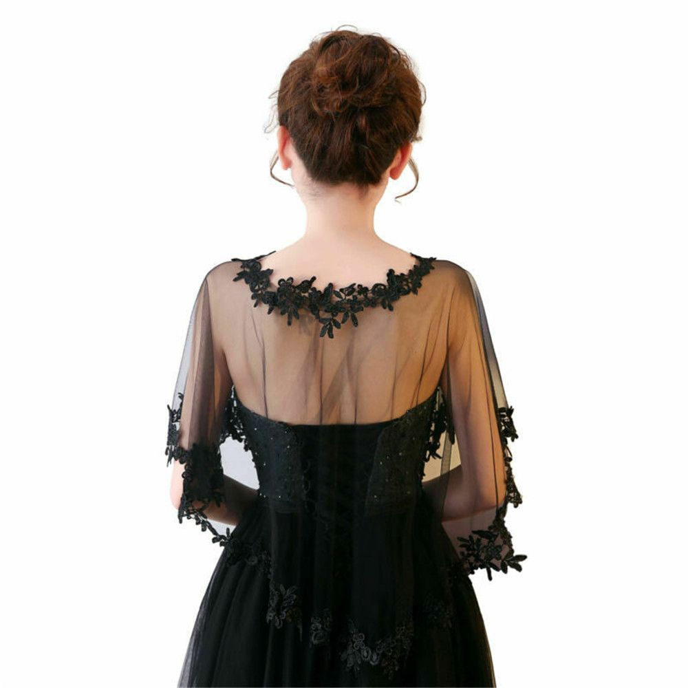 แฟชั่นลูกไม้แขนสั้น Shrug เจ้า - Stole Wedding Shawl บทวิจารณ์และราคา