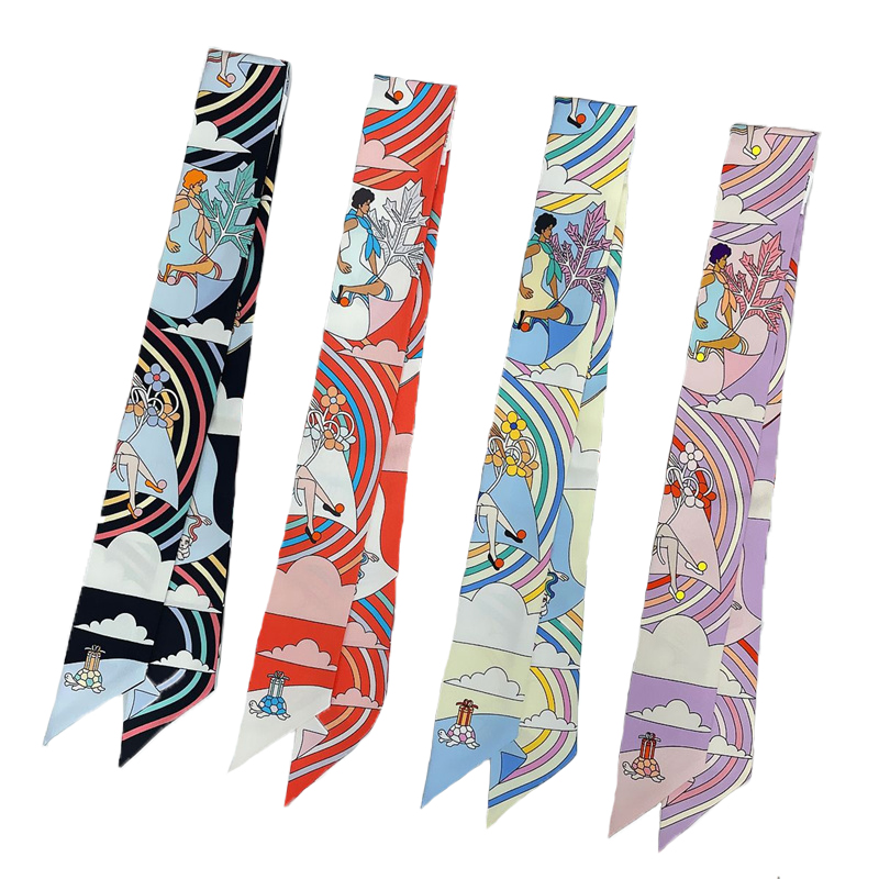 ผู้หญิง 100% หม่อนผ้าไหมผ้าพัน - Ascot Neck Scarf บทวิจารณ์และราคา