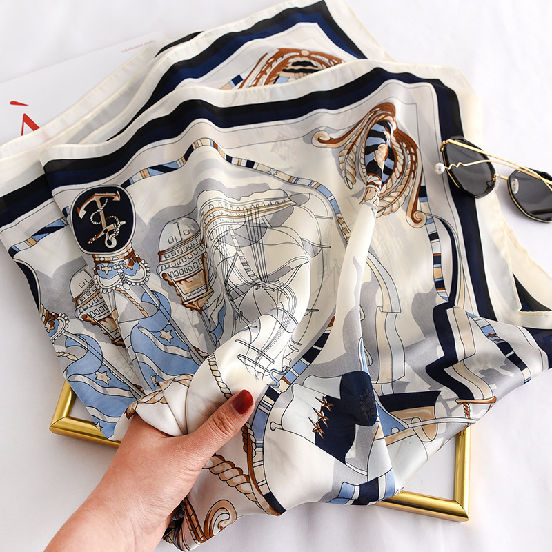 90*90 ซม.ผู้หญิงผ้าพันคอผ้าไหม - Silk Neck Scarf บทวิจารณ์และราคา