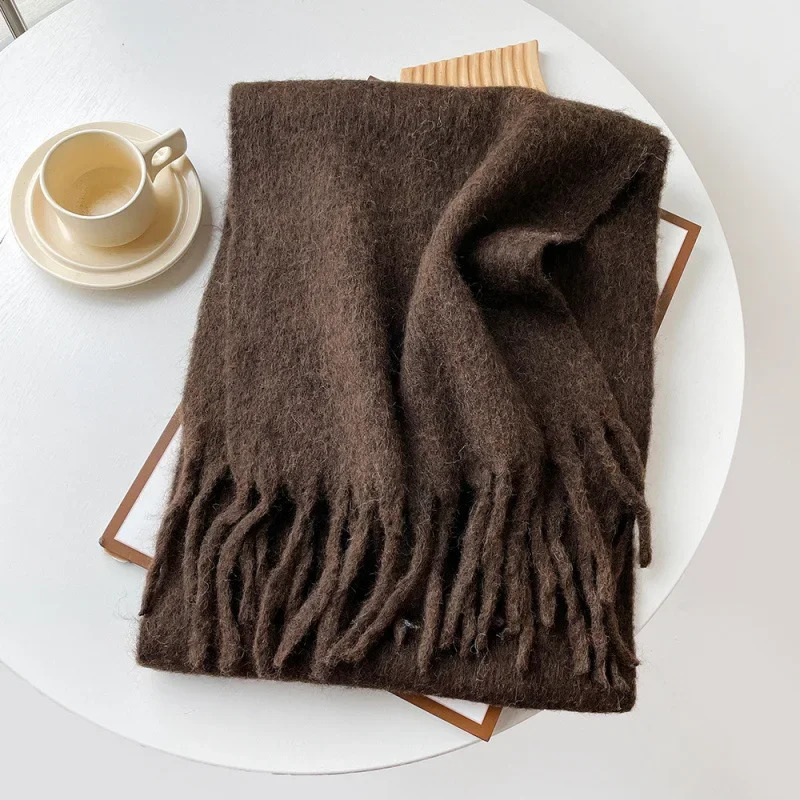 ผ้าพันคอผู้หญิง ผ้าคลุมไหล่ ผ้ - Muffler Men Wool บทวิจารณ์และราคา