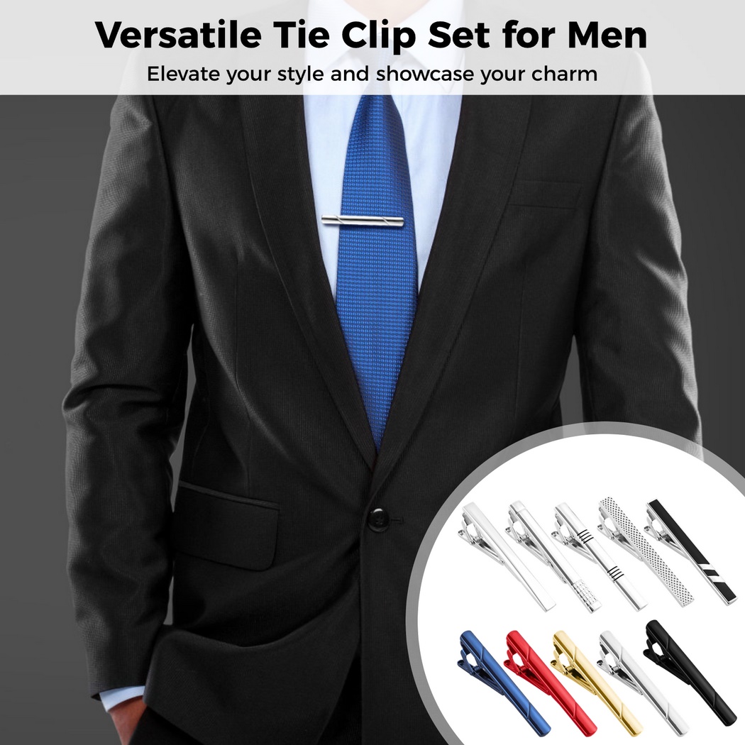 ชุดคลิปหนีบเนคไท 10 ชิ้น สำหรั - Tie Bar Set Gift บทวิจารณ์และราคา