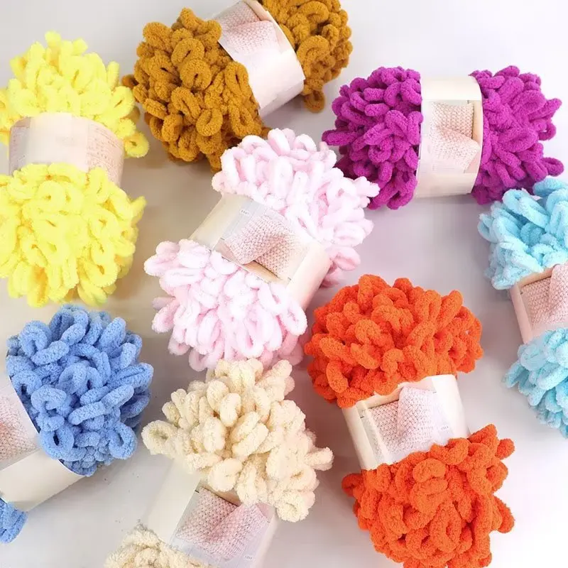 100g/Ball Finger LOOP เส้นด้าย - Woven Scarf Blanket บทวิจารณ์และราคา