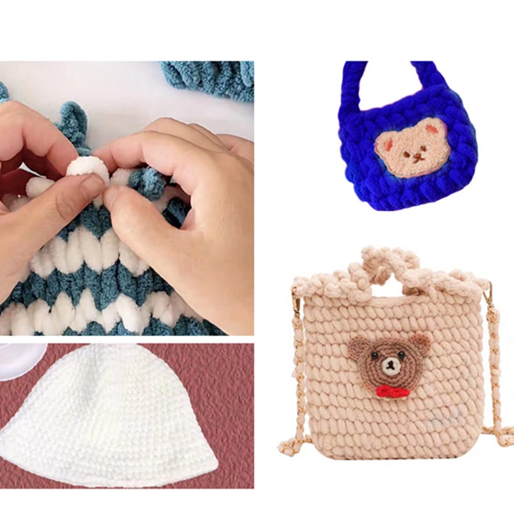 ไหมพรมถักนิตติ้งแบบวงแหวน 100  - Woven Scarf Blanket บทวิจารณ์และราคา