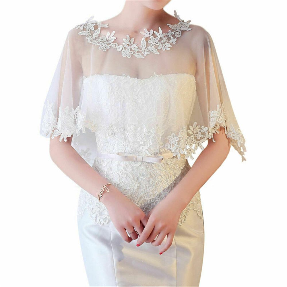แฟชั่นลำลอง ชุดแต่งงาน ผ้าคลุม - Stole Wedding Shawl บทวิจารณ์และราคา