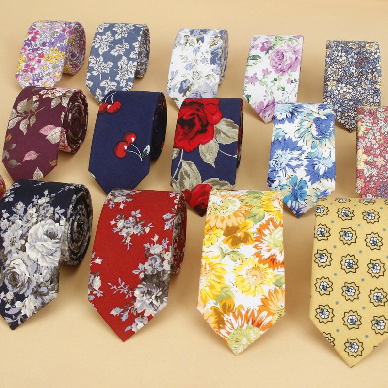 ยี่ห้อใหม่ดอกไม้Tieสำหรับชายแค - Skinny Tie Men บทวิจารณ์และราคา
