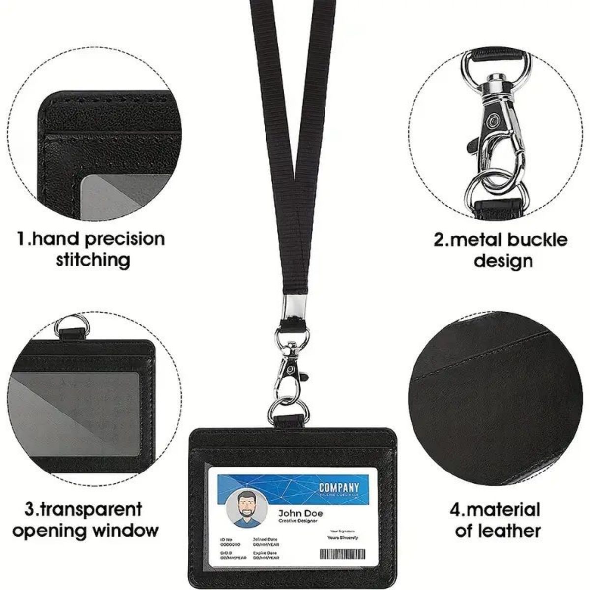 ที่ใส่ป้าย ID แนวนอน 1 ชิ้นพร้ - Lanyard Badge Holder บทวิจารณ์และราคา
