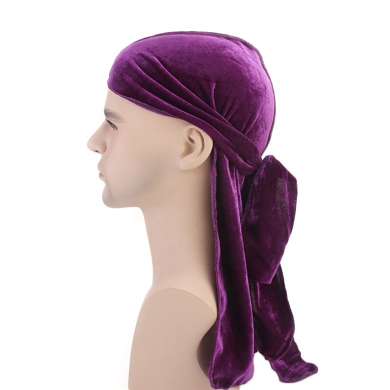 ใหม่หรูหราผู้ชายกำมะหยี่ Durag - Bandana Doo Rag บทวิจารณ์และราคา