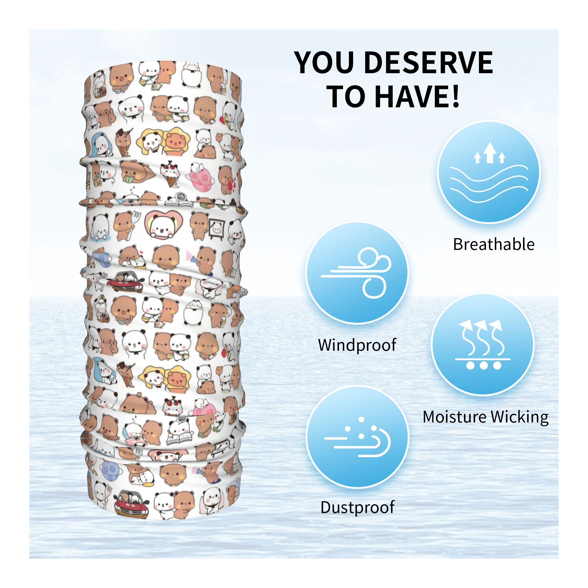 ผ้าพันคอแบบท่อสำหรับฤดูหนาวลาย - Neck Warmer Tube บทวิจารณ์และราคา