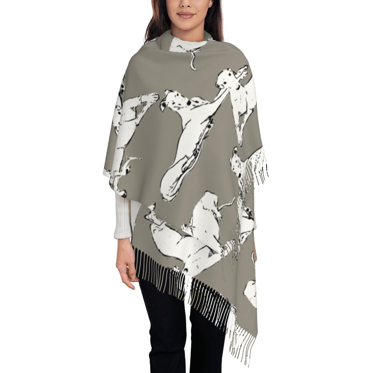 ผ้าพันคอพันธุ์เกรย์ฮาวด์และวิป - Pashmina Wrap Large บทวิจารณ์และราคา