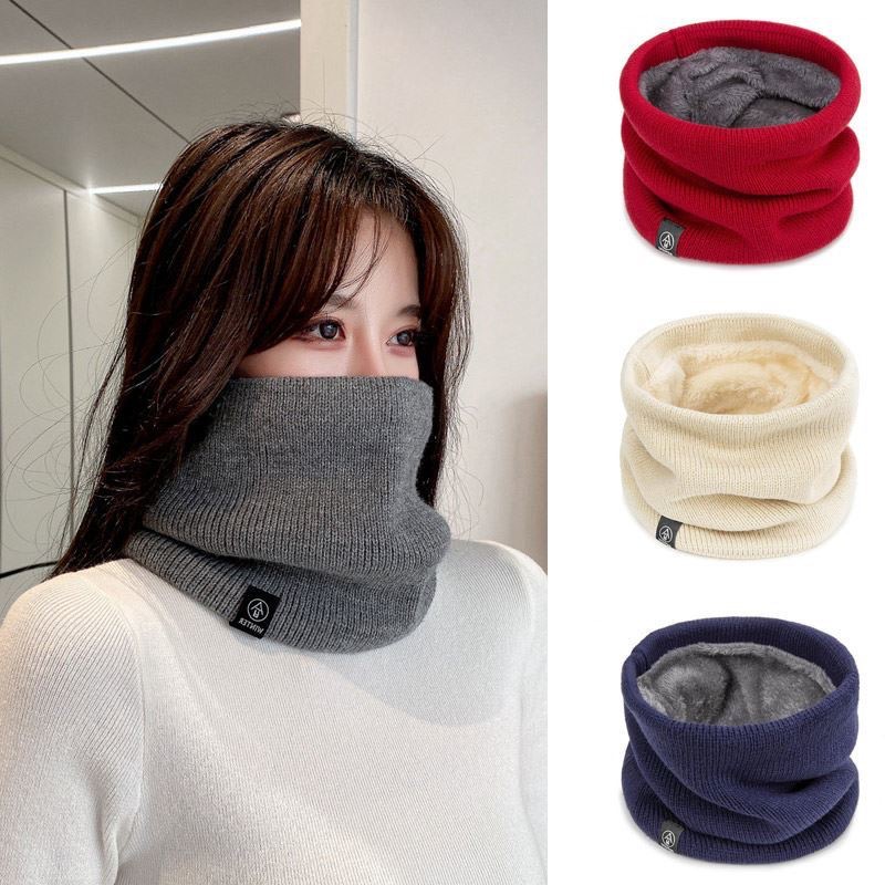 ฤดูหนาวถักตุ๊กตาหนาผ้าพันคอคอผ - Infinity Scarf Knit บทวิจารณ์และราคา