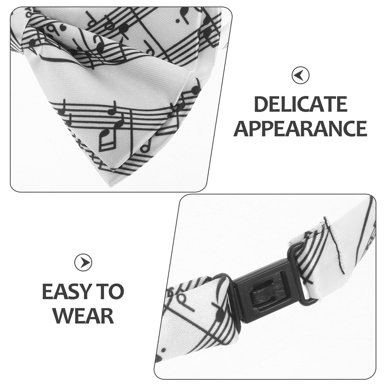 ชุดโบว์ไทลายโน้ตดนตรี 3 ชิ้น โ - Bow Tie Pre Tied บทวิจารณ์และราคา