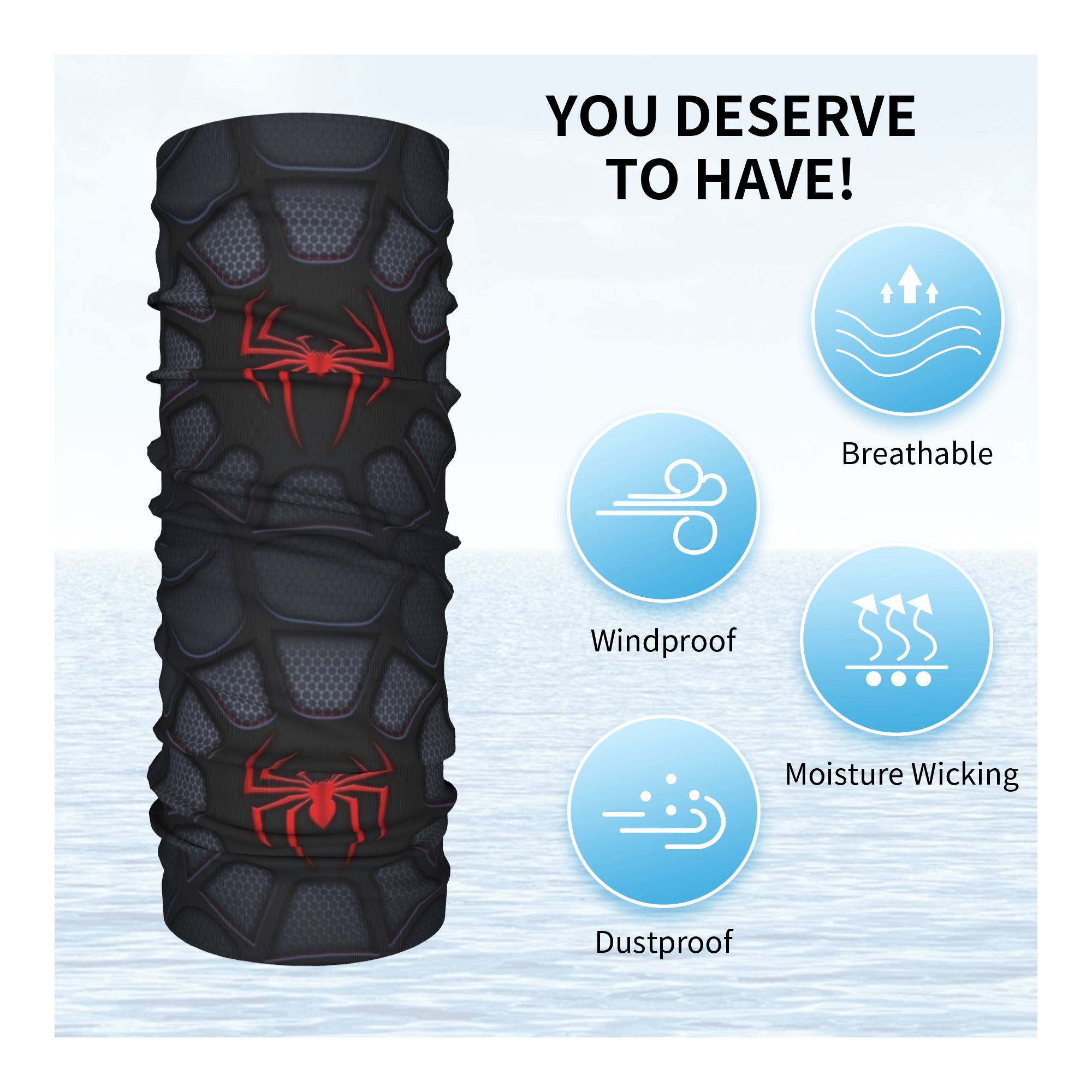 ผ้าคาดศีรษะและผ้าพันคอแบบหลอดล - Neck Warmer Tube บทวิจารณ์และราคา