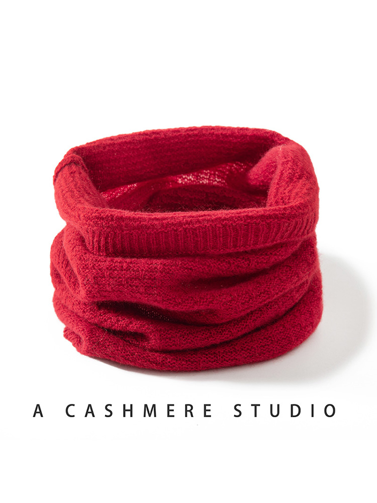 ผ้าพันคอไหมแคชเมียร์แท้ 100% แ - Infinity Scarf Knit บทวิจารณ์และราคา