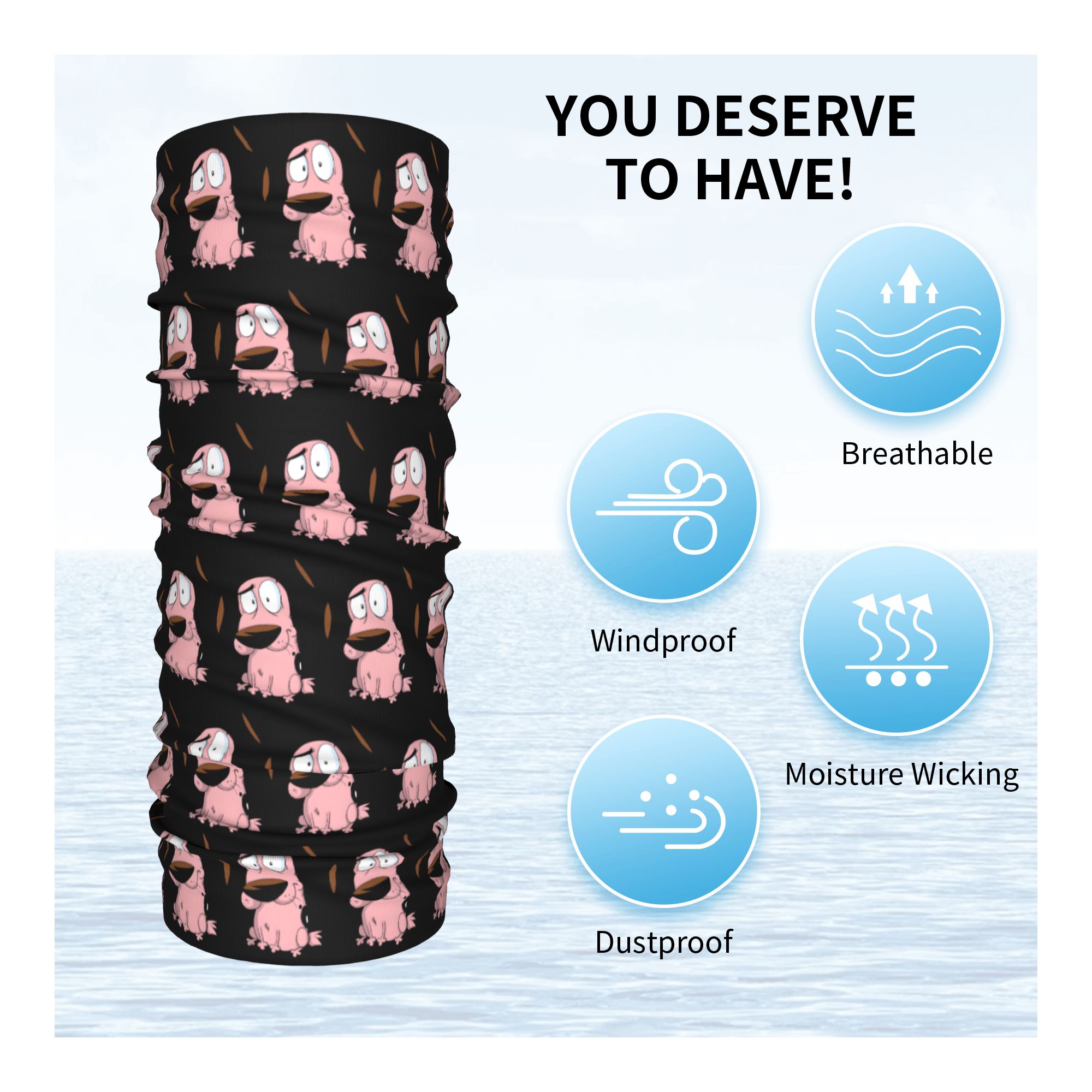 ที่คาดผมลายการ์ตูนสุนัขสุดเท่ห - Neck Warmer Tube บทวิจารณ์และราคา