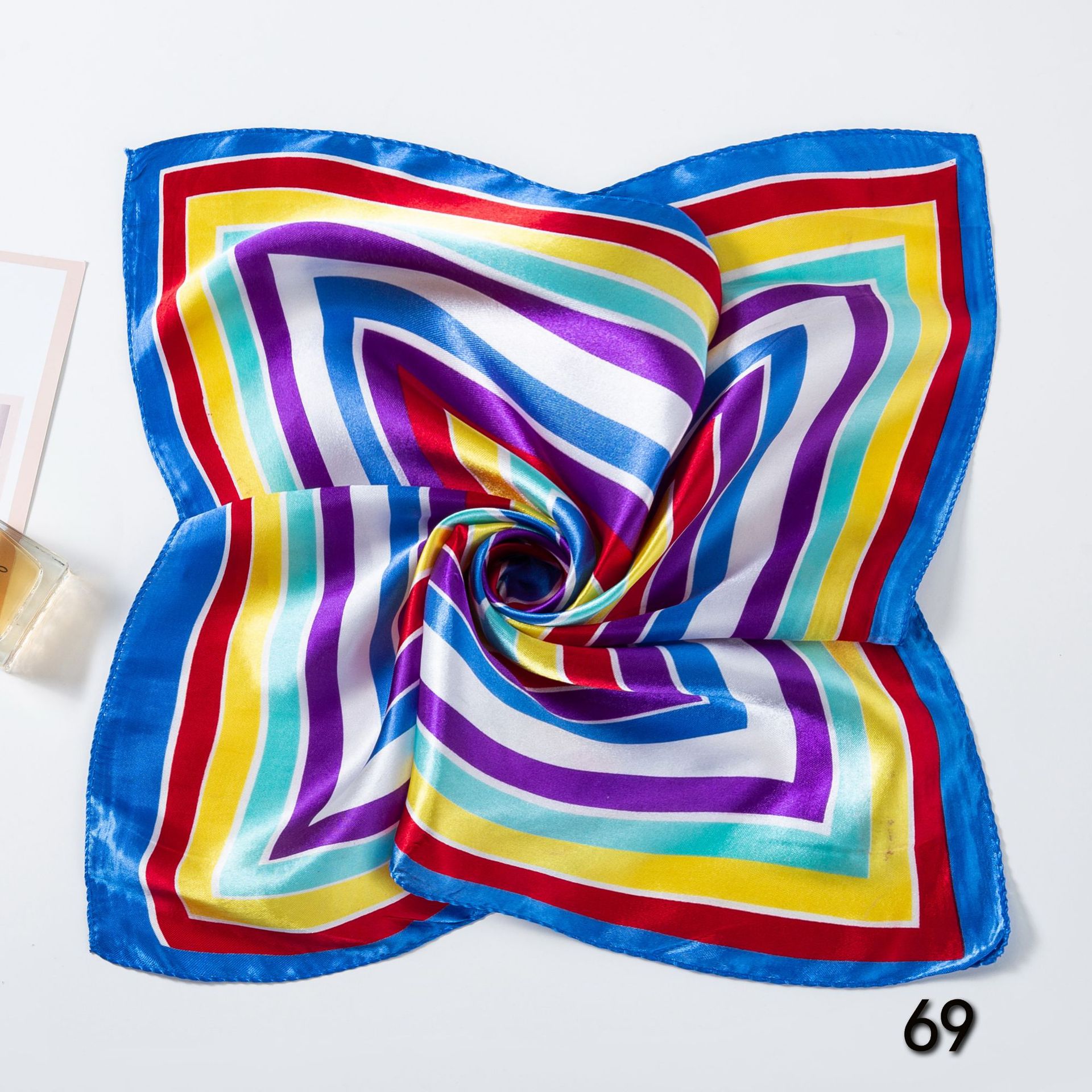 50*50 ซม.ผ้าพันคอผ้าไหมผ้าพันค - Face Scarf Mask บทวิจารณ์และราคา