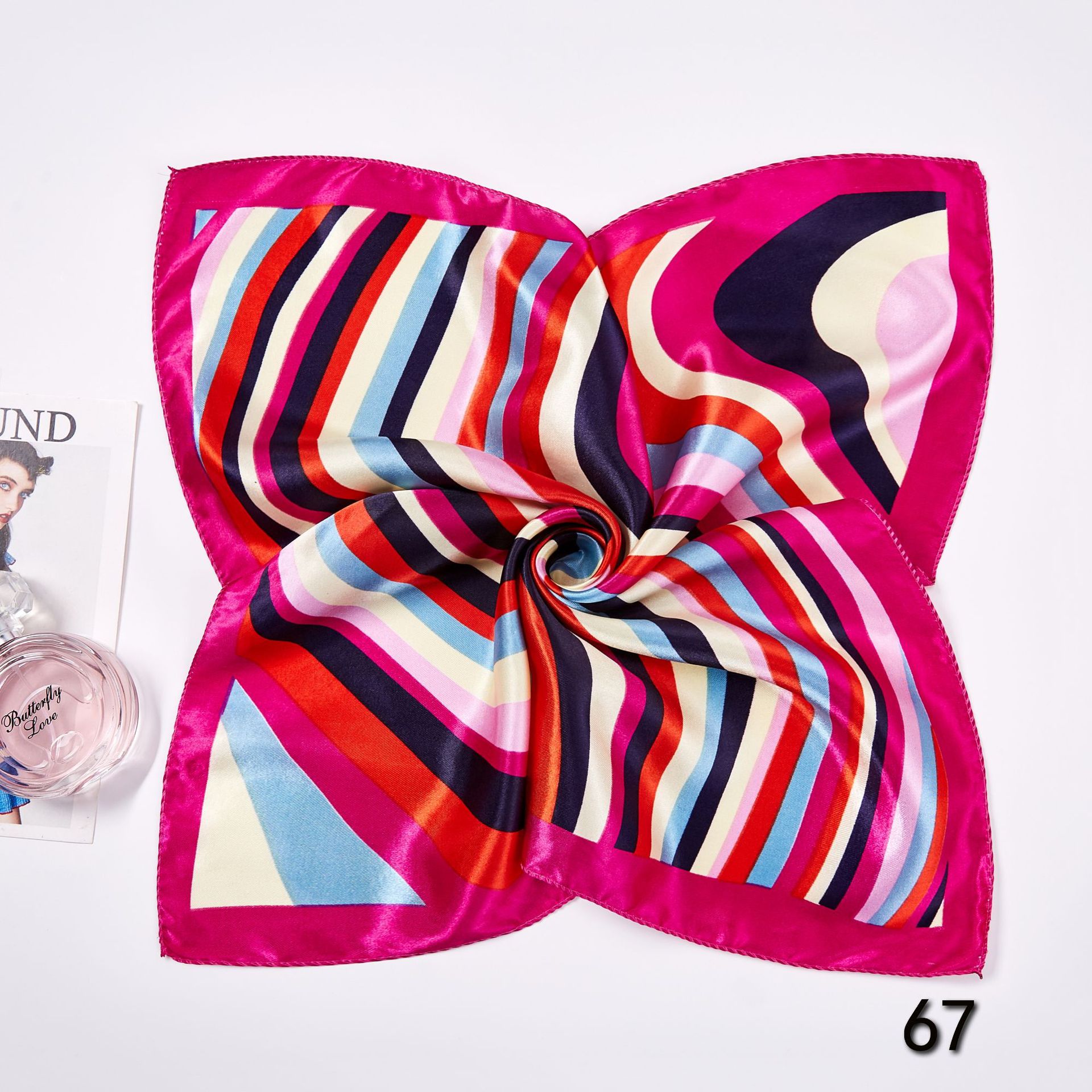 50*50 ซม.ผ้าพันคอผ้าไหมผ้าพันค - Face Scarf Mask บทวิจารณ์และราคา