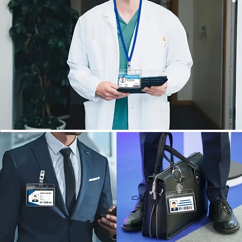 10 ชุดที่ใส่บัตรประจำตัวพีวีซี - Lanyard Badge Holder บทวิจารณ์และราคา