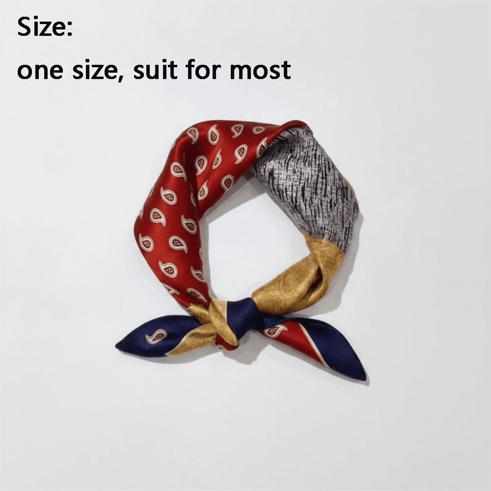 ผ้าไหมพิมพ์ลายดอกไม้ ผ้าพันคอไ - Scarf Silk Square บทวิจารณ์และราคา