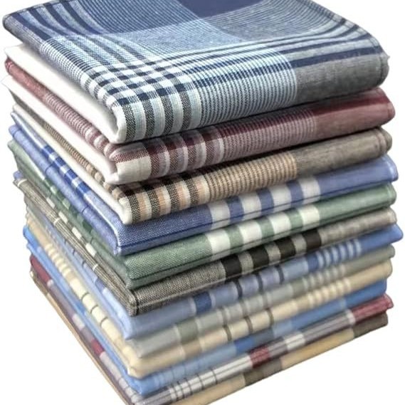 ผ้าเช็ดหน้าผู้ชาย ผ้าฝ้าย 100% - Handkerchief Cotton Men บทวิจารณ์และราคา