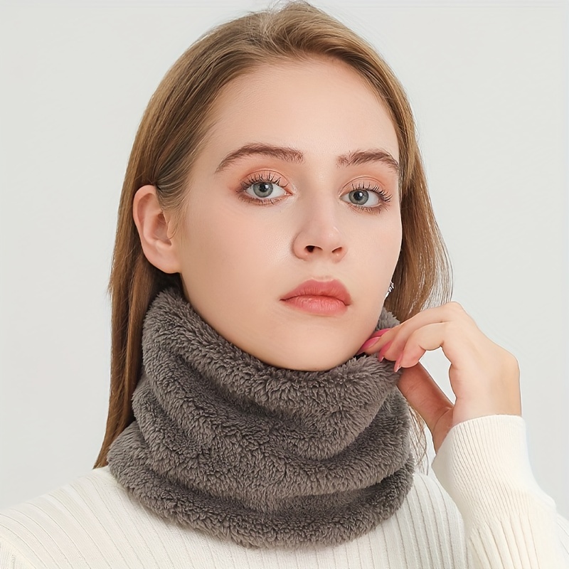Windproof Plush Infinityผ้าพัน - Infinity Scarf Knit บทวิจารณ์และราคา