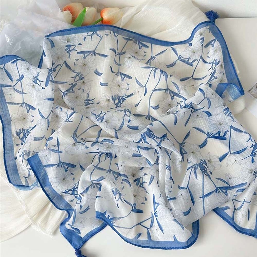 ผ้าพันคอผ้าฝ้ายลินิน ผ้าพันคอส - Bandana Cotton บทวิจารณ์และราคา