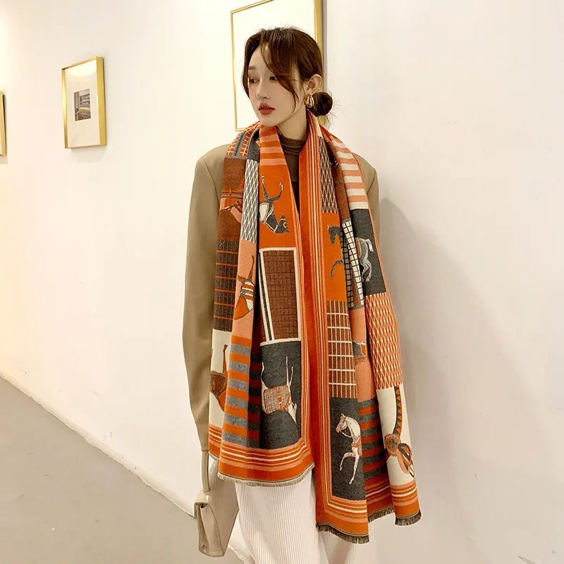 ผ้าพันคอแคชเมียร์หรูหราสำหรับฤ - Woven Scarf Blanket บทวิจารณ์และราคา