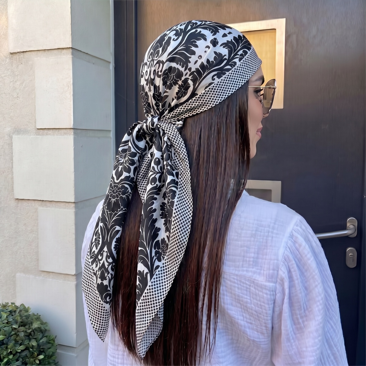 ผ้าพันคอไหมสี่เหลี่ยมสำหรับผู้ - Pashmina Wrap Large บทวิจารณ์และราคา