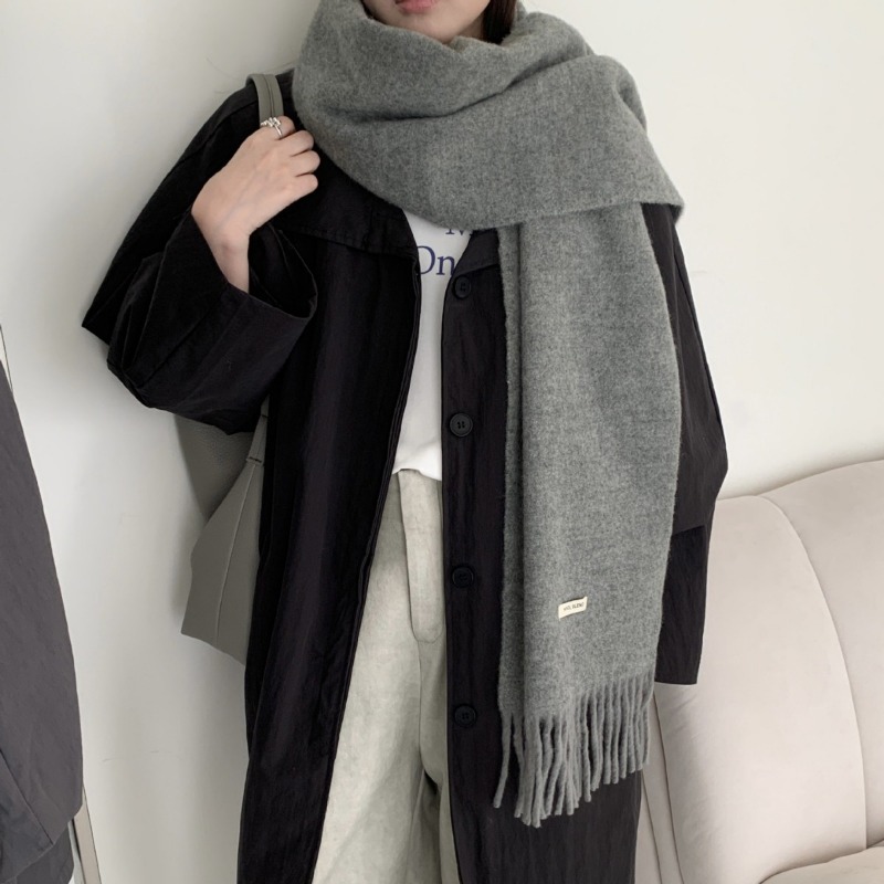 ผ้าพันคอไหมพรมผสมขนสัตว์แบบมิน - Muffler Men Wool บทวิจารณ์และราคา