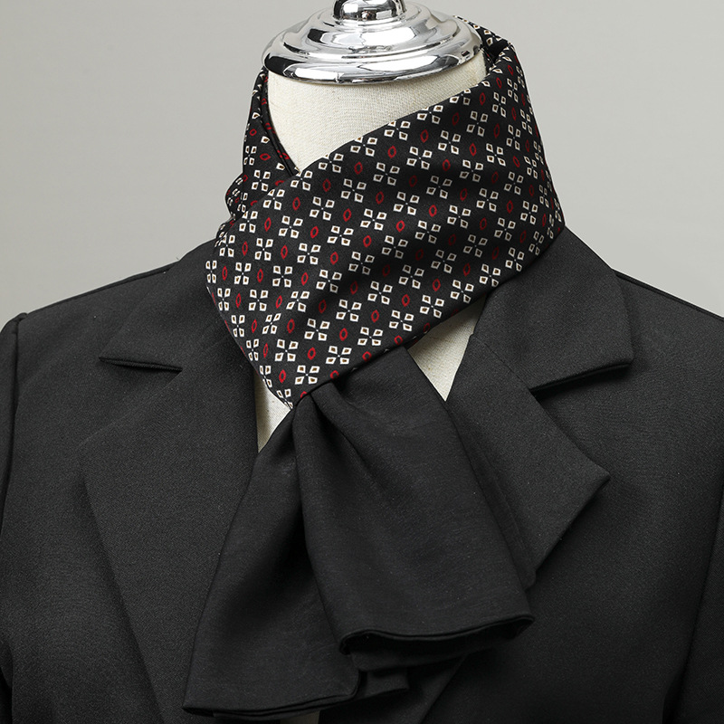 ผ้าพันคอผู้ชาย ผ้าไหมเทียม ผ้า - Scarf Silk Square บทวิจารณ์และราคา