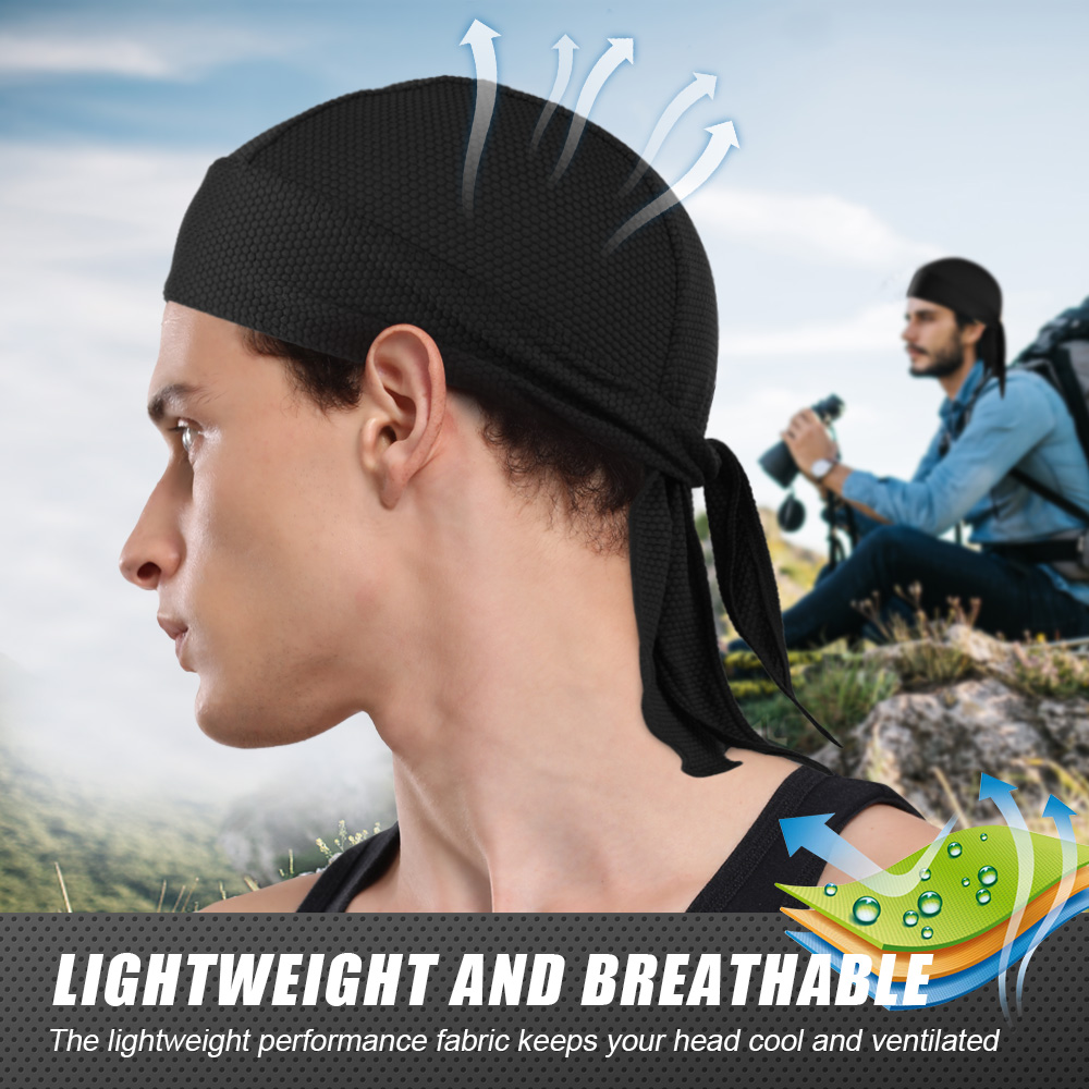 ผ้าพันคอแห้งเร็ว ผ้าคลุมศีรษะก - Bandana Doo Rag บทวิจารณ์และราคา