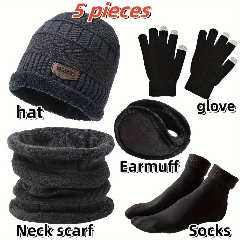 หมวกไหมพรมสำหรับผู้ชายสำหรับฤด - Muffler Men Wool บทวิจารณ์และราคา