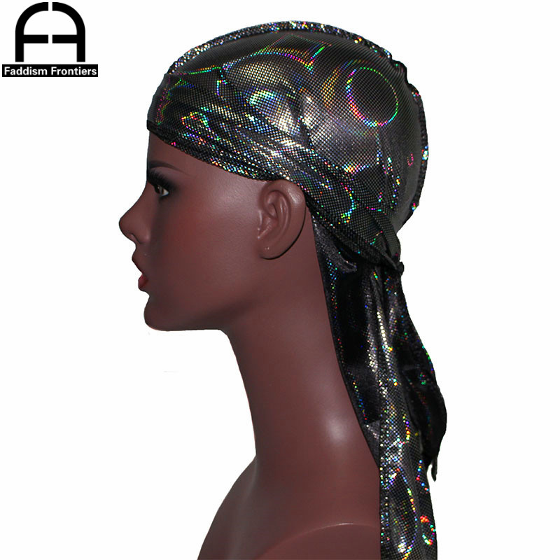 ใหม่ผู้ชายประกาย Silky Durags  - Bandana Doo Rag บทวิจารณ์และราคา