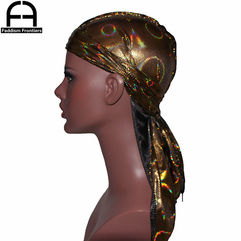 ใหม่ผู้ชายประกาย Silky Durags  - Bandana Doo Rag บทวิจารณ์และราคา
