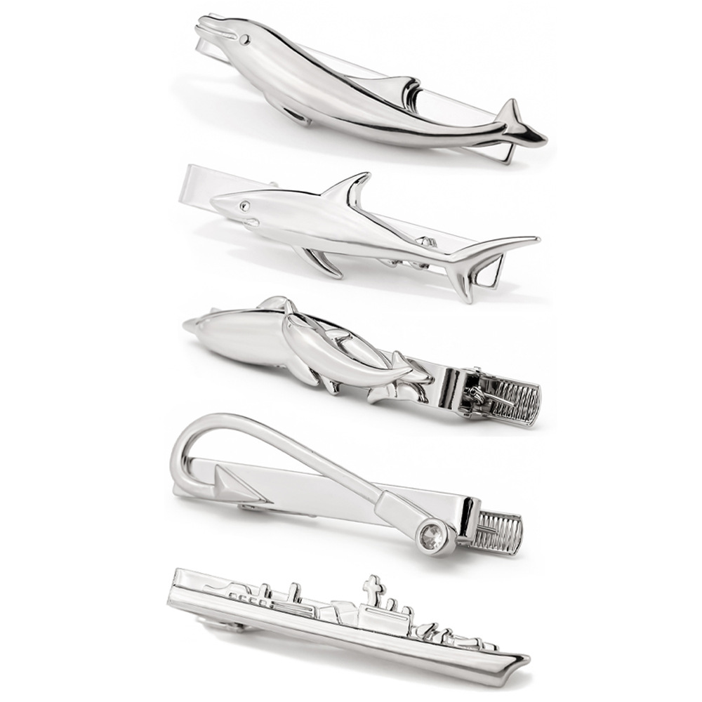 คลิปหนีบเนคไทรูปสัตว์ทะเลสุดสร - Tie Clip Silver บทวิจารณ์และราคา